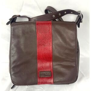 Access Denied RFID Concealed‎ Carry Leather Purse CCW Crossbody Brown Red